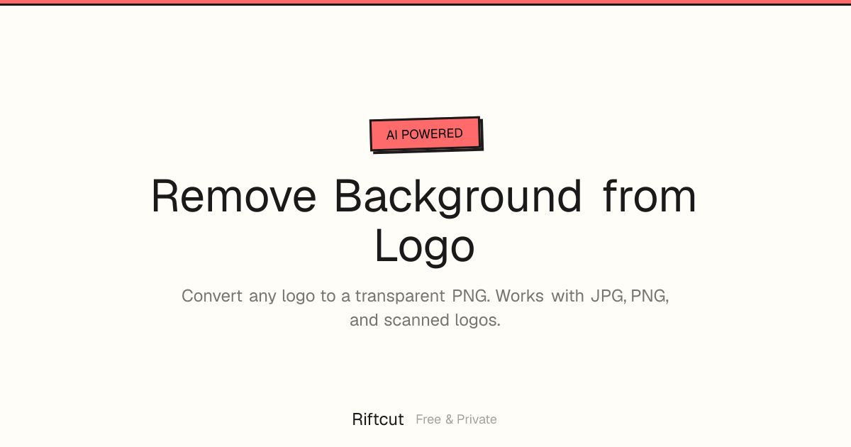 Remove Background from Logo -- Make Transparent PNG Free | Riftcut